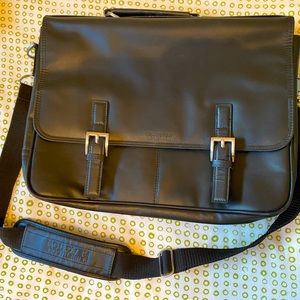 Kenneth Cole Black Faux Leather Bag NWOT